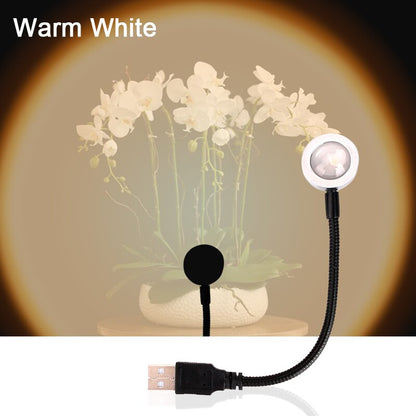 USB Sunset Rainbow Projection Lamp Atmosphere