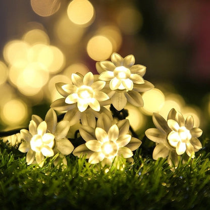 Solar String Lights Flower Waterproof