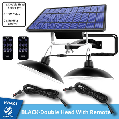 Waterproof Double Head Solar Pendant