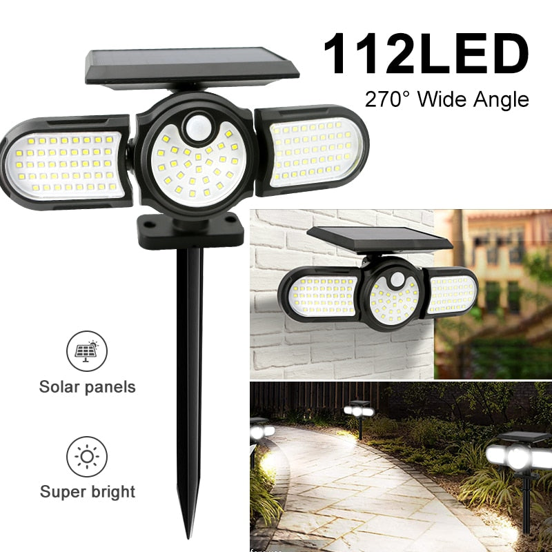 Outdoor Solar Three Head Lighting