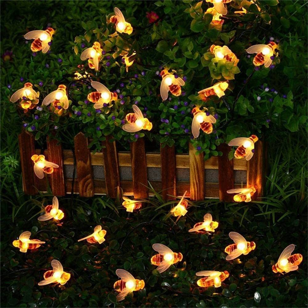 Solar Power Honey Bee Lamp Lights