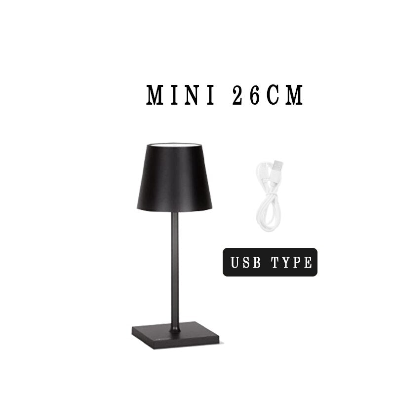 LED Restaurant table lamp Touch Dimming