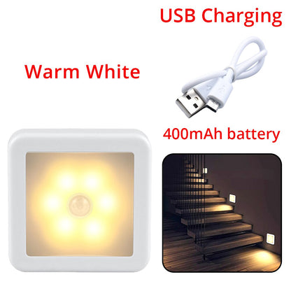 Motion Sensor LED Night Light Smart USB charging