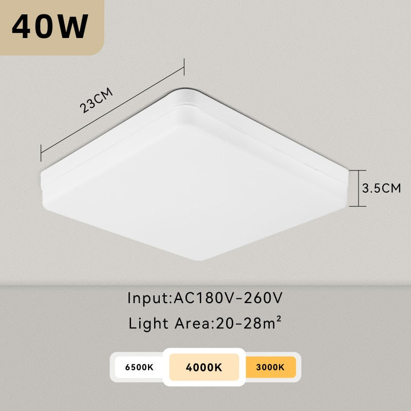 Modern Led Ceiling Lamp 20W 30W 40W Square