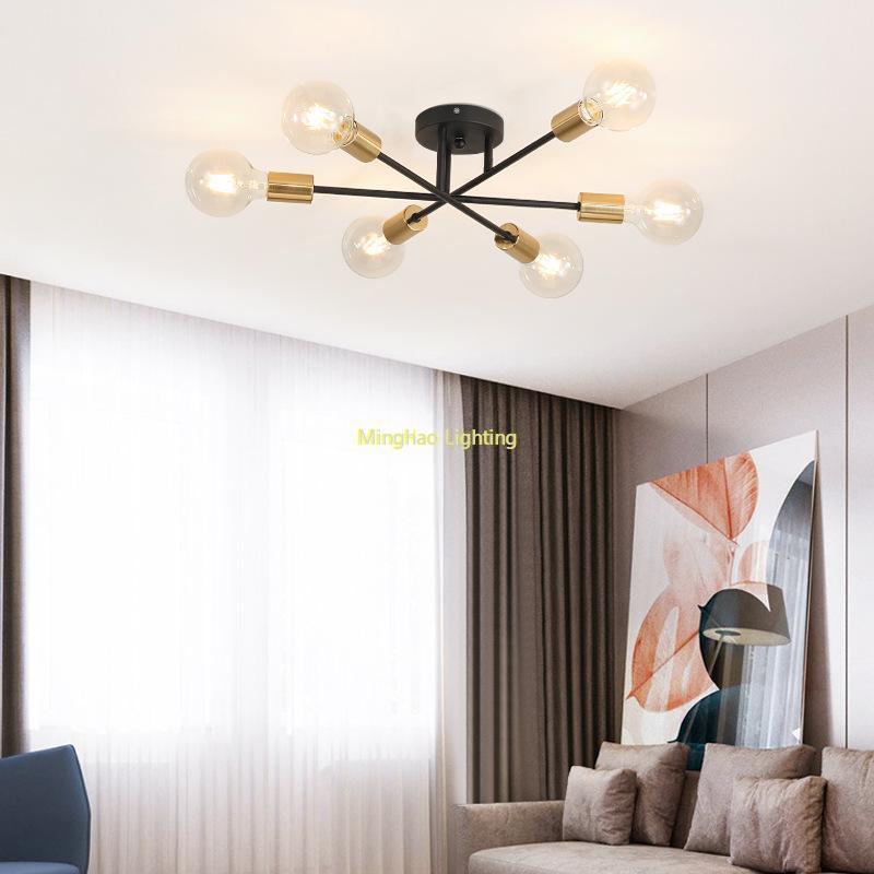 Chandelier Nordic Semi Ceiling Lamp