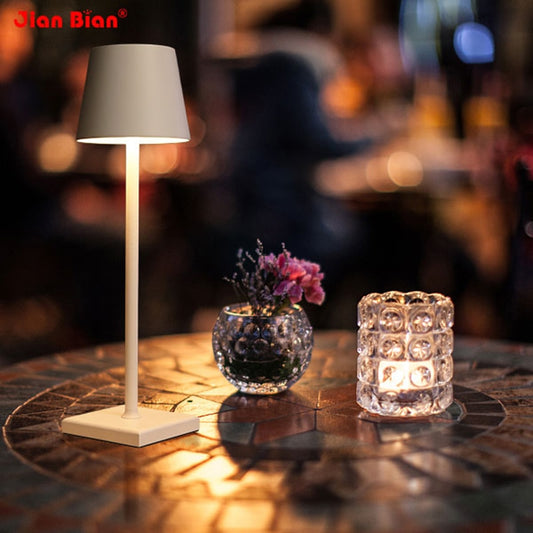 LED Restaurant table lamp Touch Dimming