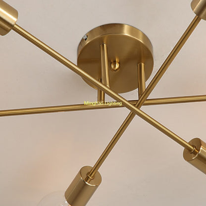 Chandelier Nordic Semi Ceiling Lamp