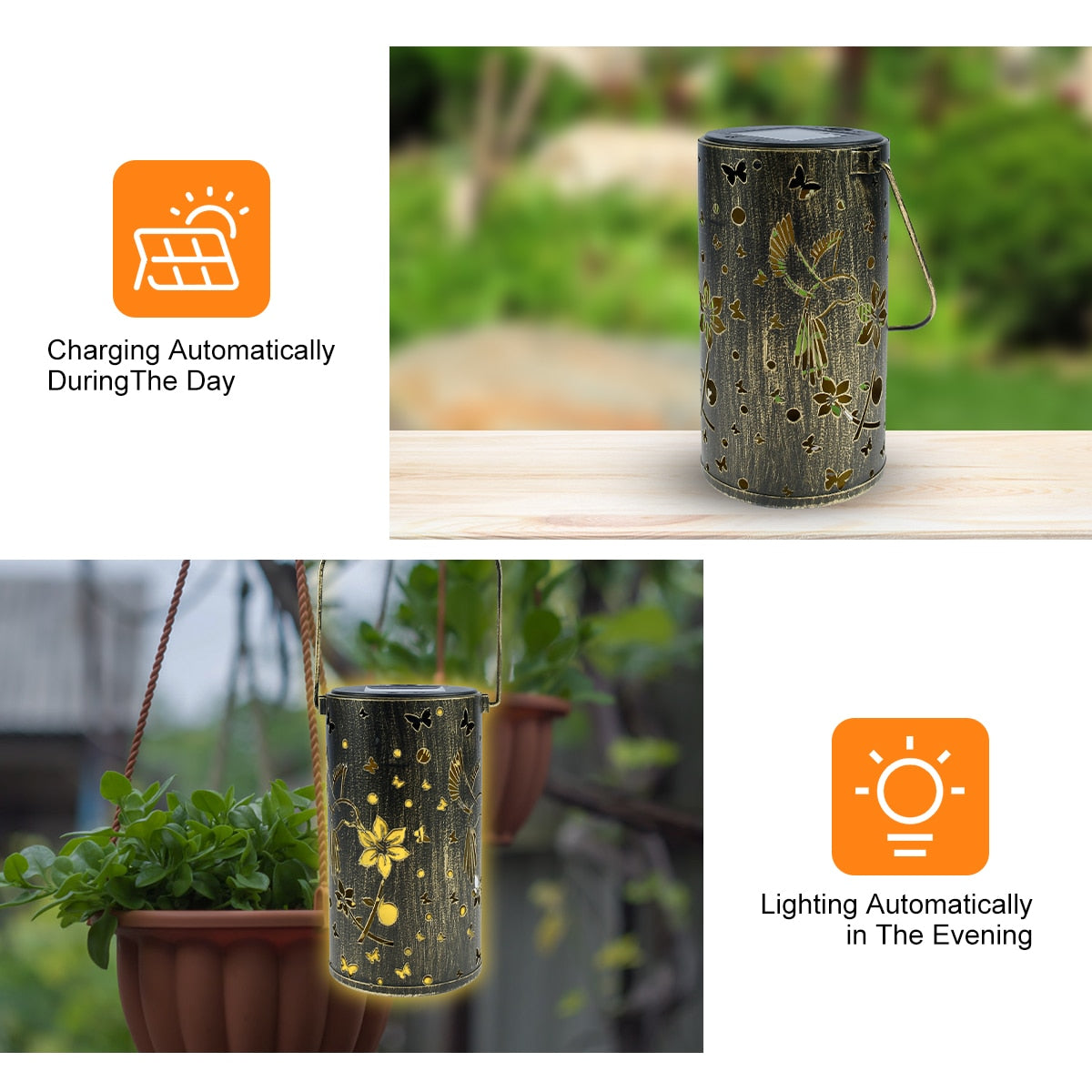 Butterfly Shadow Solar Light Outdoor