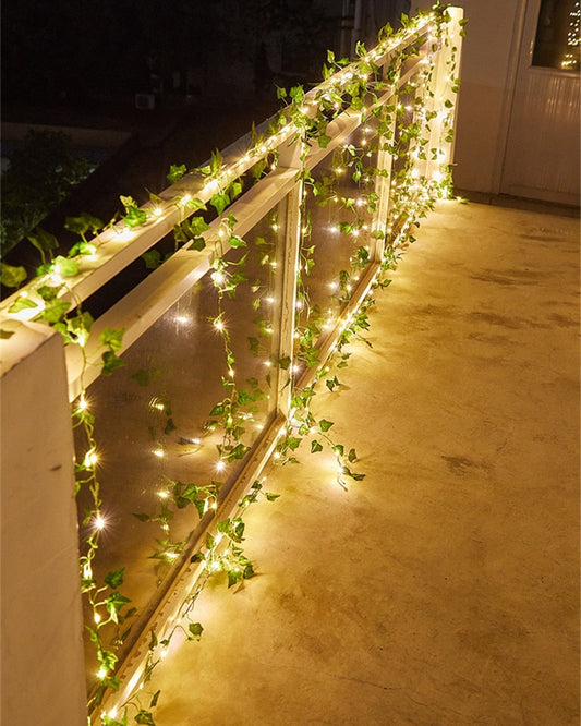 Solar Lights Maple Leaf Fairy Lights