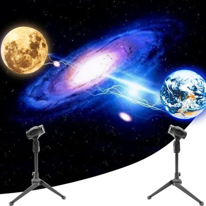 Star Projector 2 In 1 Earth Moon Projection Lamp