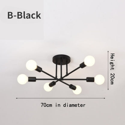 Chandelier Nordic Semi Ceiling Lamp