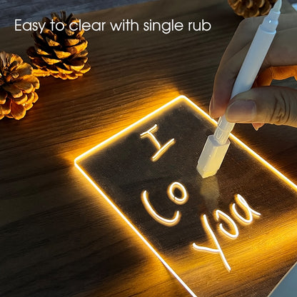 Creative Led Note Board Light USB Night Lamp