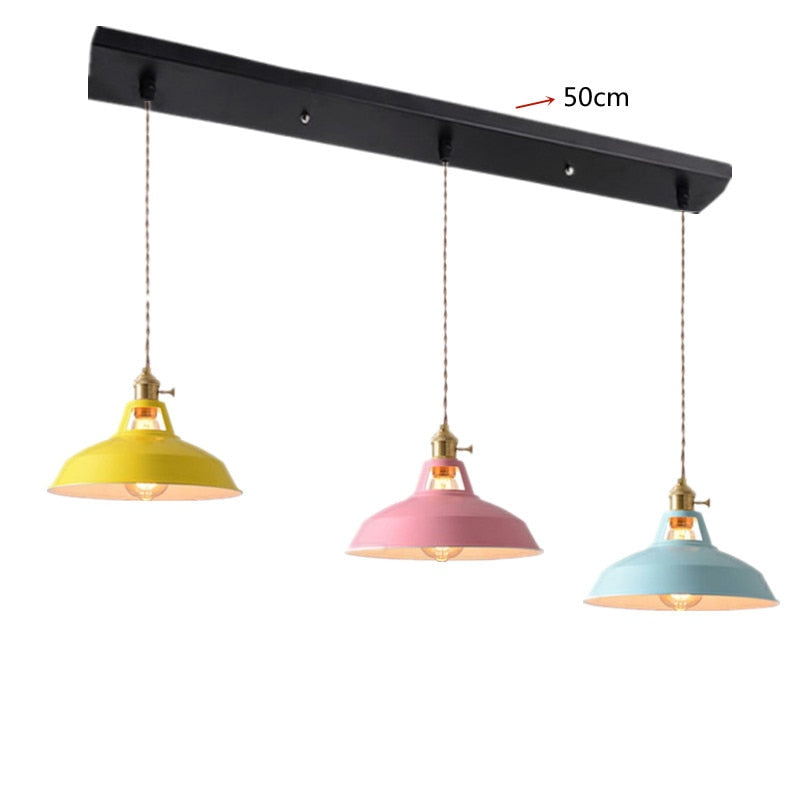 Pendant Light Retro Industrial Colorful