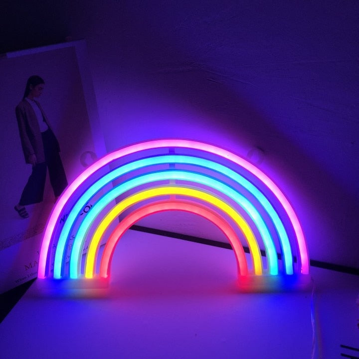 Rainbow Unicorn Neon Led Night Lamp