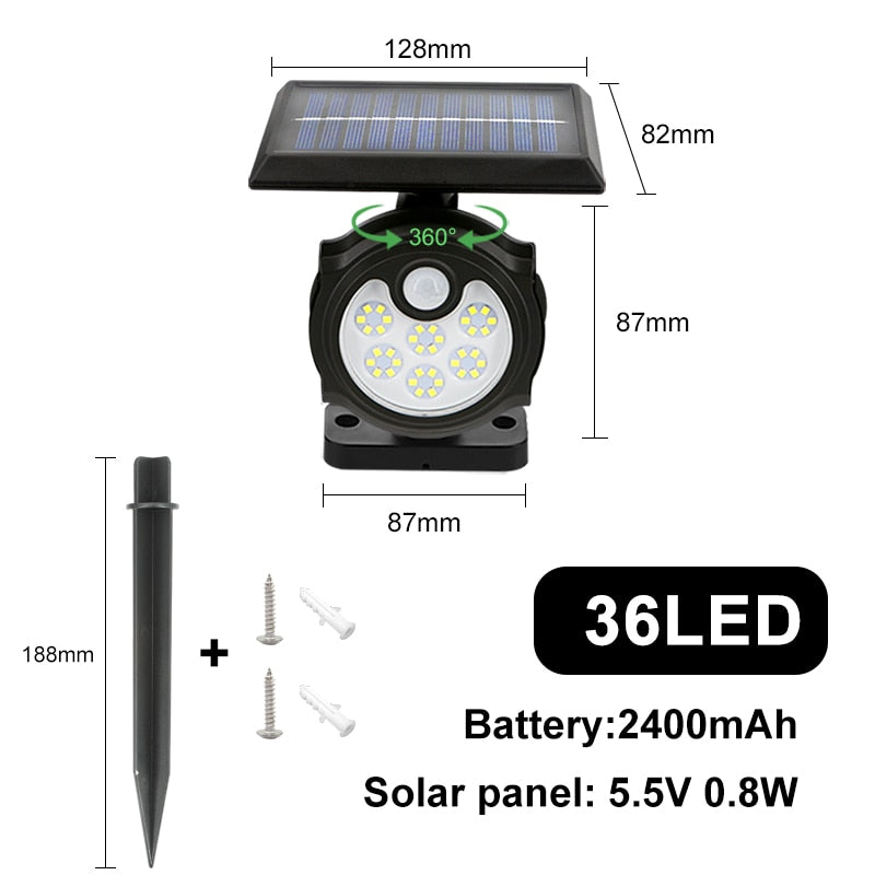 LED Outdoor Solar Lamp Multiple