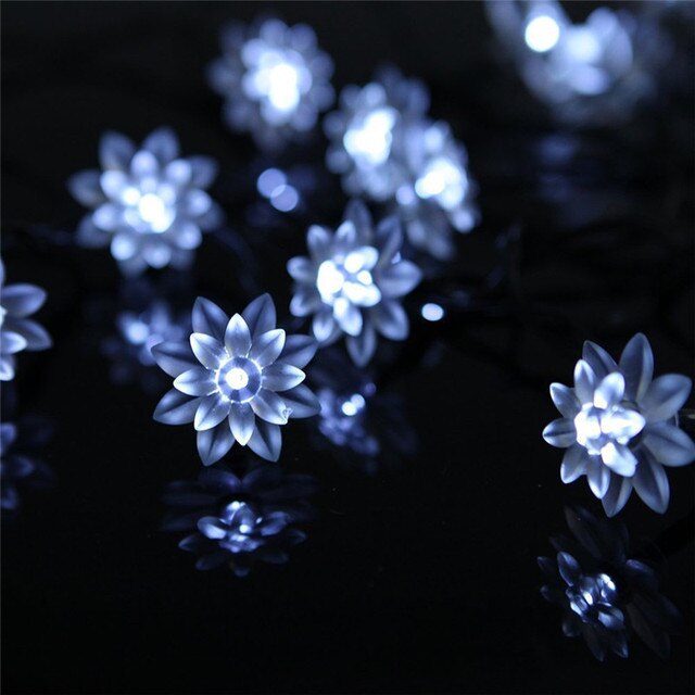 Solar String Lights Flower Waterproof