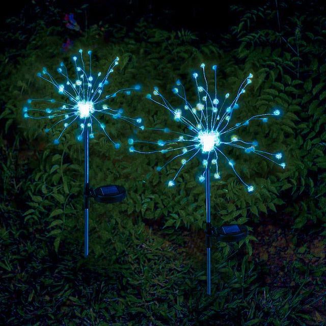 LED Solar Firework Light Outdoor