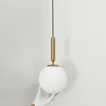 Modern Pendant Lamp Luxurious Gold Glass Ball