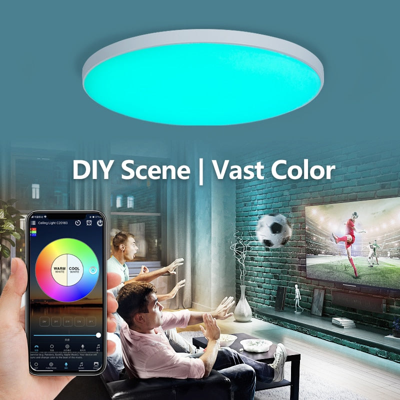 RGB Ceiling Lamp Remote APP Voice control Ceiling Lights