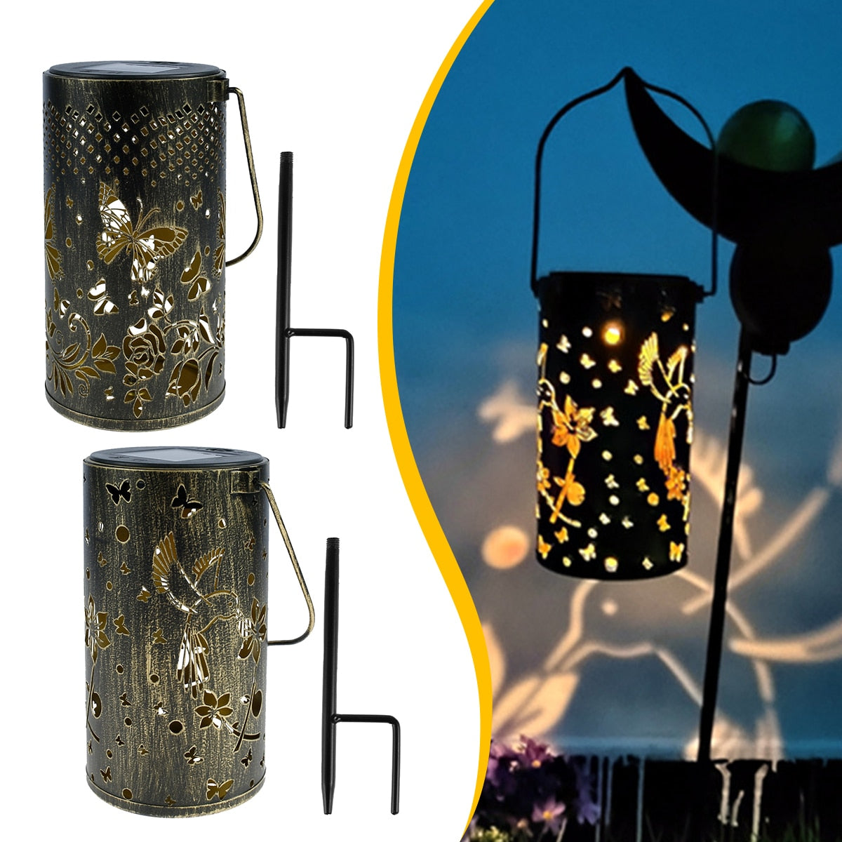 Butterfly Shadow Solar Light Outdoor