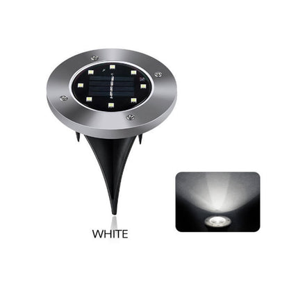 LED Solar Powered Disk Lights Outdoor