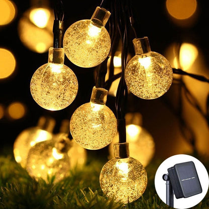 LEDs Crystal Ball Solar Lamp Outdoor