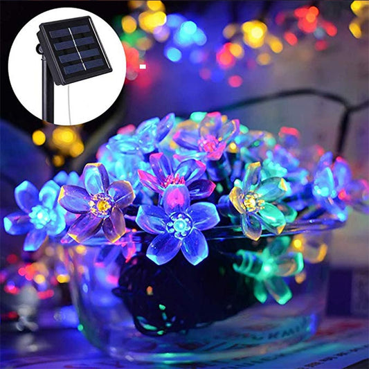 Solar String Lights Flower Waterproof