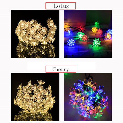 Solar Lights String LED Outdoors