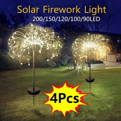 LED Solar Firework Light Outdoor