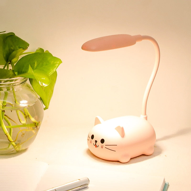 Cartoon Cute Pet Animal Bear Warm White Desk Lamp