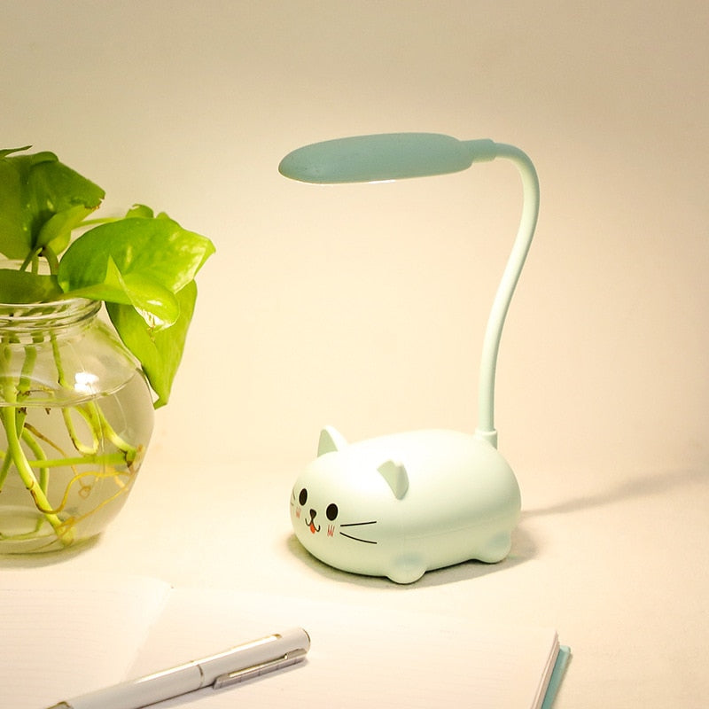 Cartoon Cute Pet Animal Bear Warm White Desk Lamp