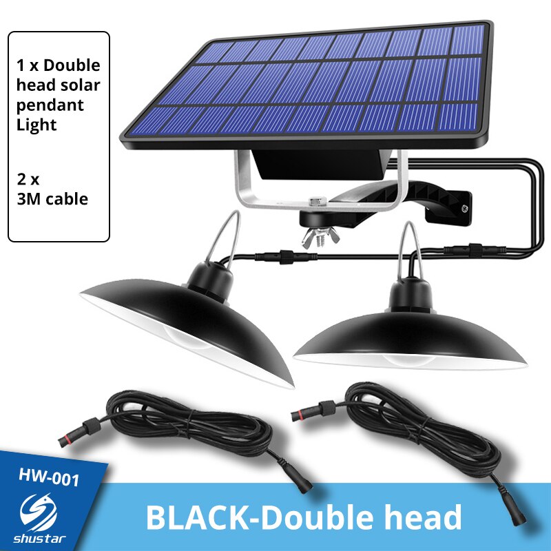 Waterproof Double Head Solar Pendant