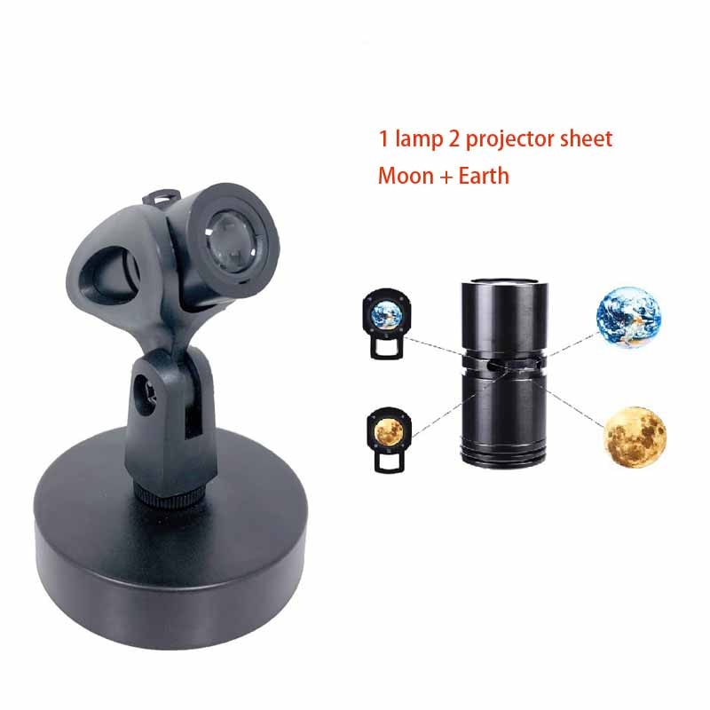 Star Projector 2 In 1 Earth Moon Projection Lamp