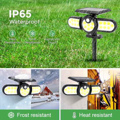 Outdoor Solar Three Head Lighting