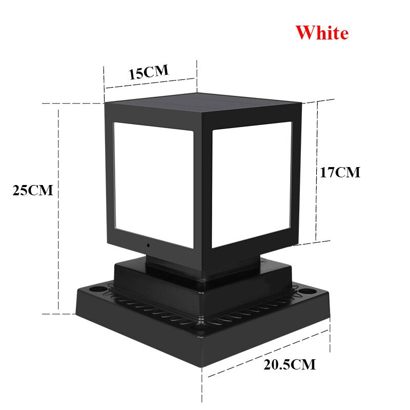 Lamp Outdoor Fence Gate Solar