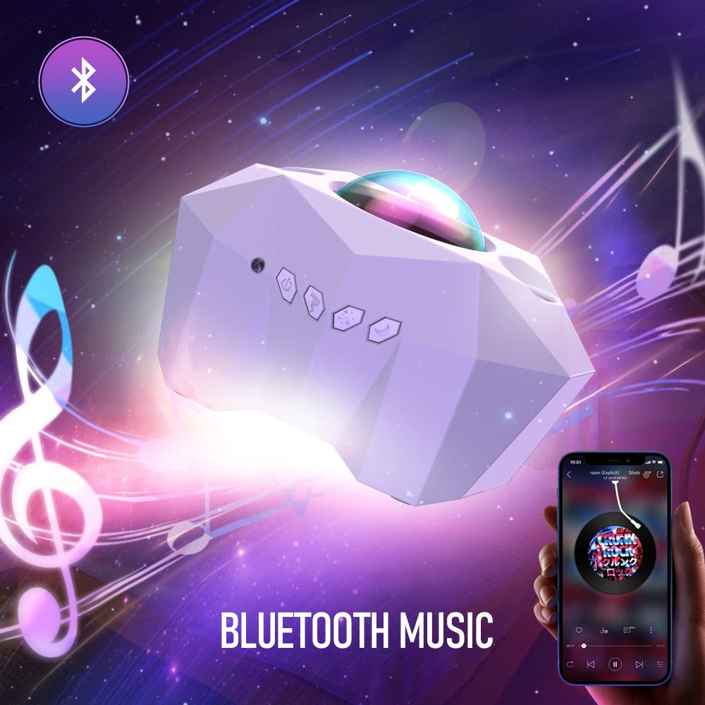 Moon Galaxy Night Lights Bluetooth