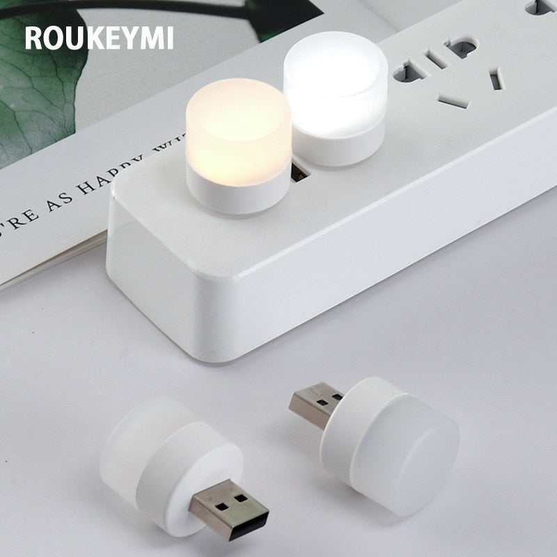 Mini Night Light USB Book Bedside Lamp