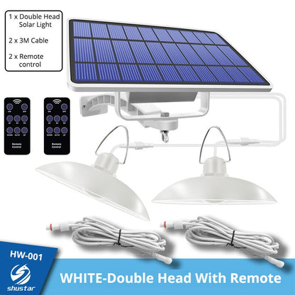 Waterproof Double Head Solar Pendant