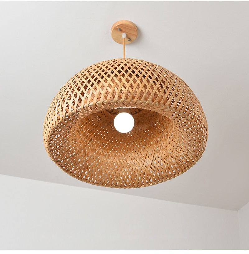 Hand Knitted Bamboo Pendant Lights