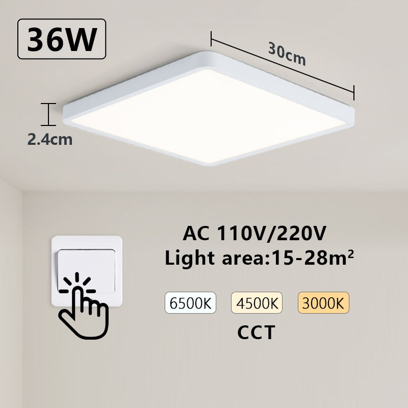 Smart LED Ceiling lamp Wood Grain