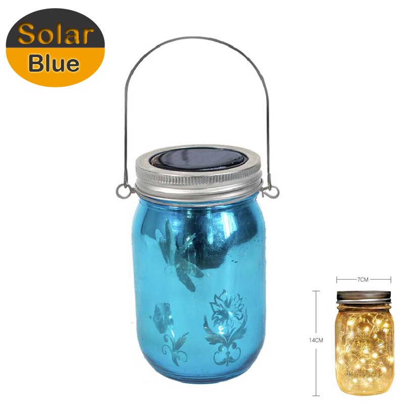 Outdoor Solar 10 Led Mason Jar Lights