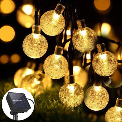 LEDs Crystal Ball Solar Lamp Outdoor