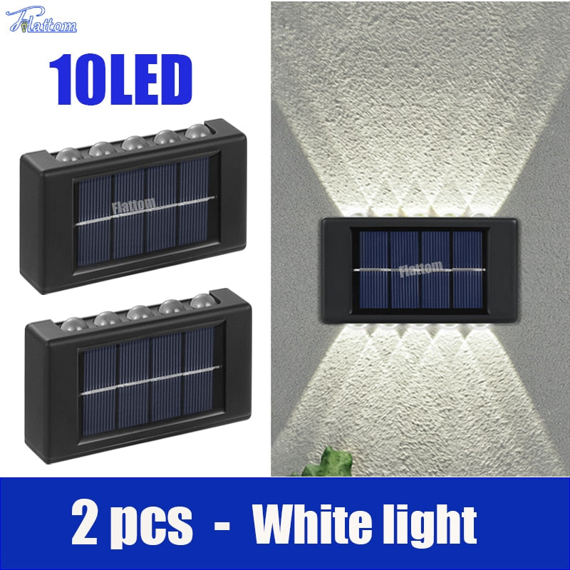 Solar LED Outdoor Wall Lights Waterproof