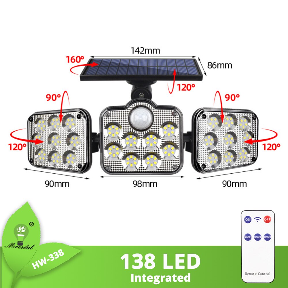 LED Solar Wall Light Outdoor Waterproof