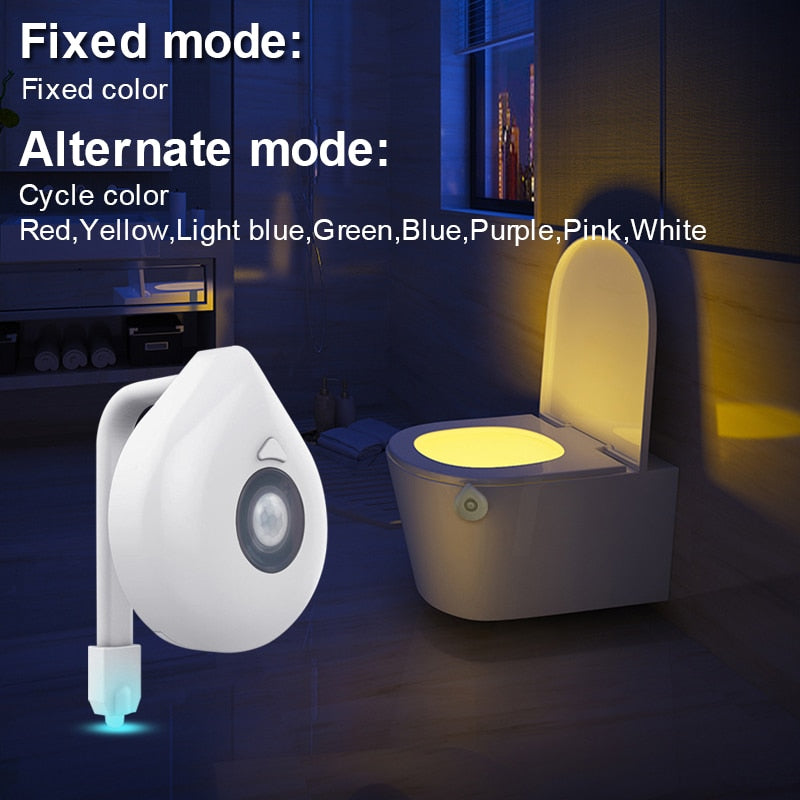 LED Toilet Seat Night Light Motion Sensor