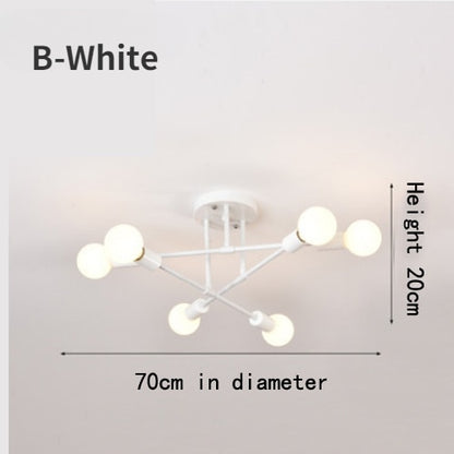 Chandelier Nordic Semi Ceiling Lamp