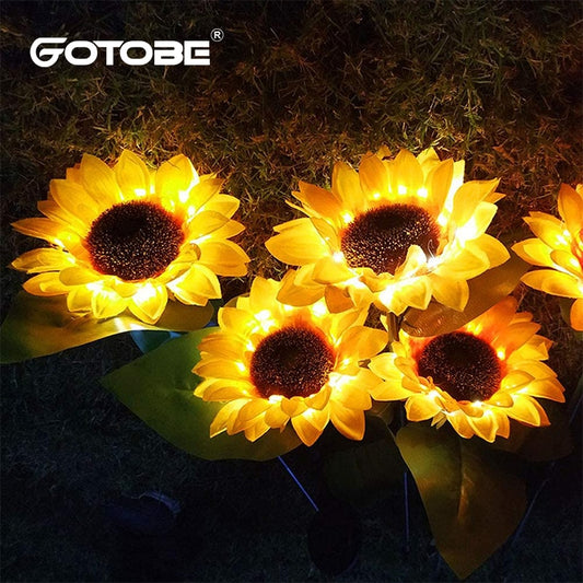 Sunflower Solar LED Outdoor Lights