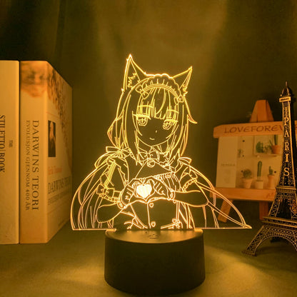 Anime Led Light Nekopara Vanilla for Bedroom Decor Night