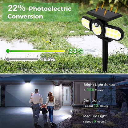 Outdoor Solar Three Head Lighting