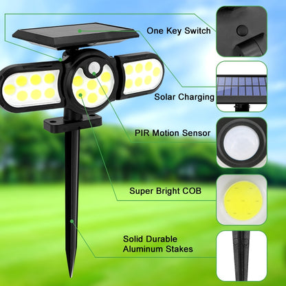 Outdoor Solar Three Head Lighting